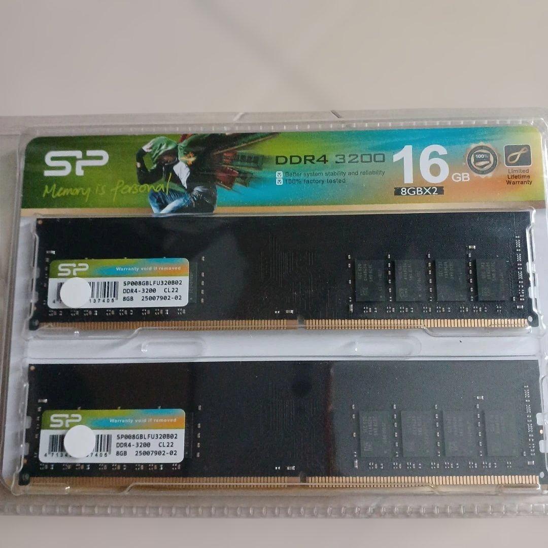 SP DDR4 3200 16GB (8GBx2) メモリ