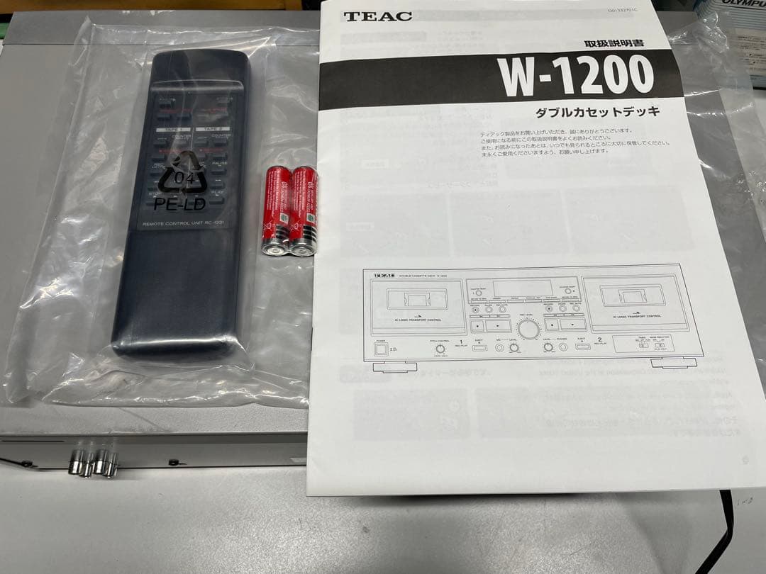 TEAC W-1200カセットデッキ　動作品