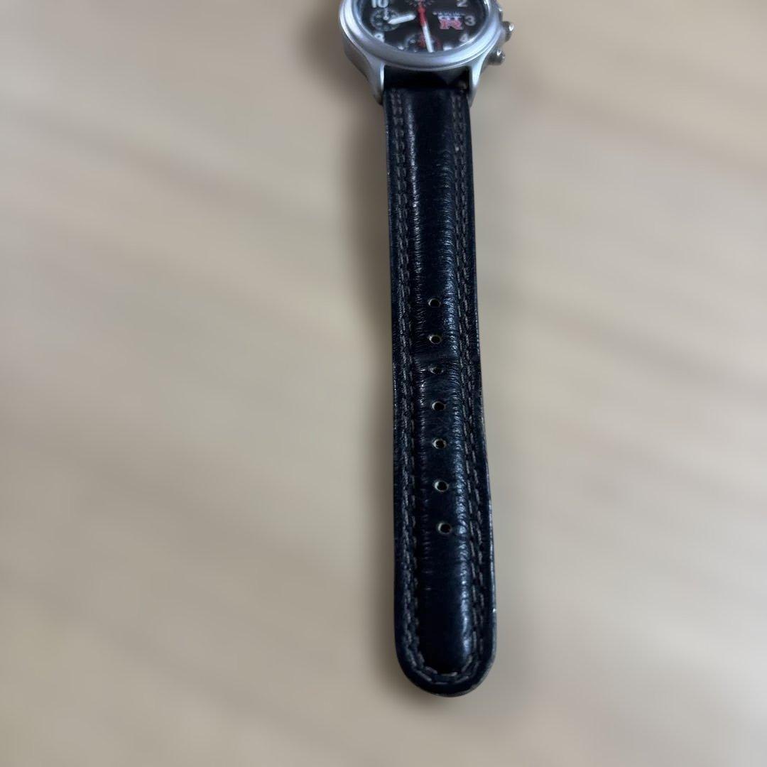 Nissan GTRクロノグラフ ブラックレザー腕時計