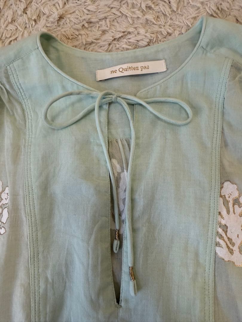 neQuittezpas ヌキテパCOTTON VOILE SEDUM ブラウス