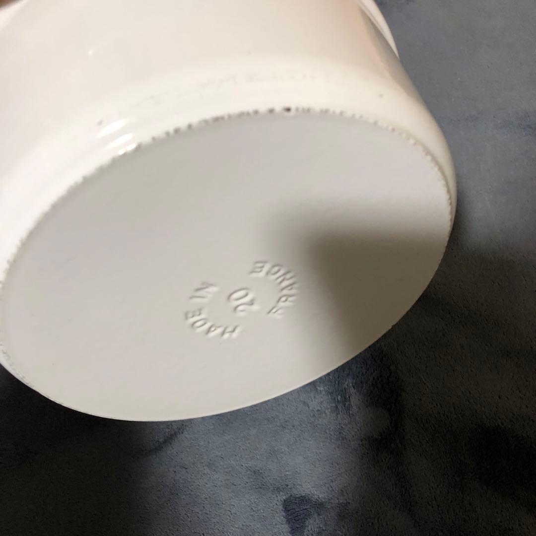 STAUB ストウブ 20cm 白　中古品