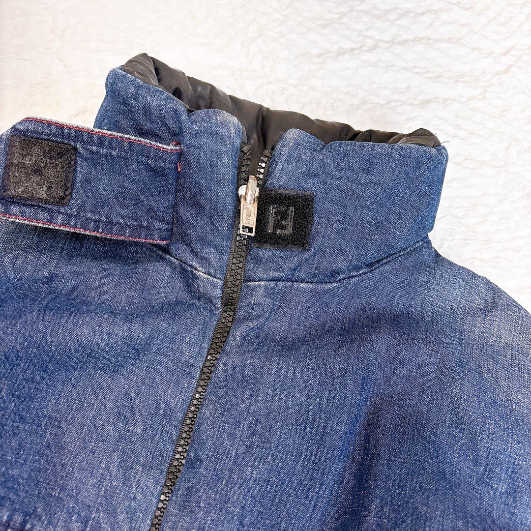 FENDI リバーシブル　デニムダウンジャケット　ズッカ　FF総柄