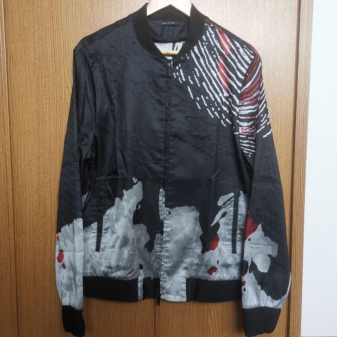 GACKT着用 EMPORIO ARMANI 指紋柄ボンバージャケット 52