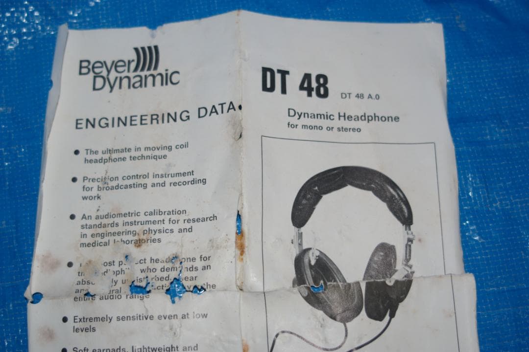 Beyerdynamic DT 48 ヘッドフォン中古難ありの出品です、
