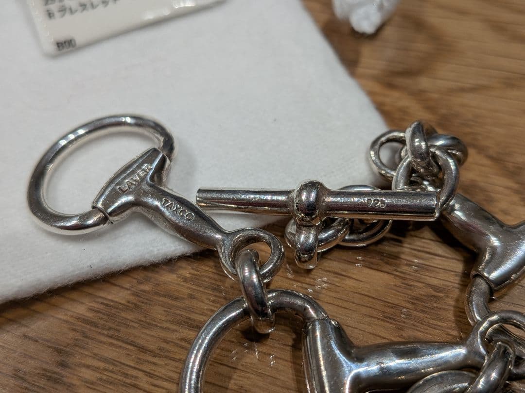 LAVER シルバーブレスレット FOUR BIT CHAIN T BAR