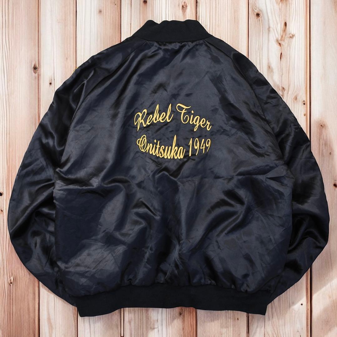 02M654◯ Onitsuka Tiger リバーシブル ボンバージャケット