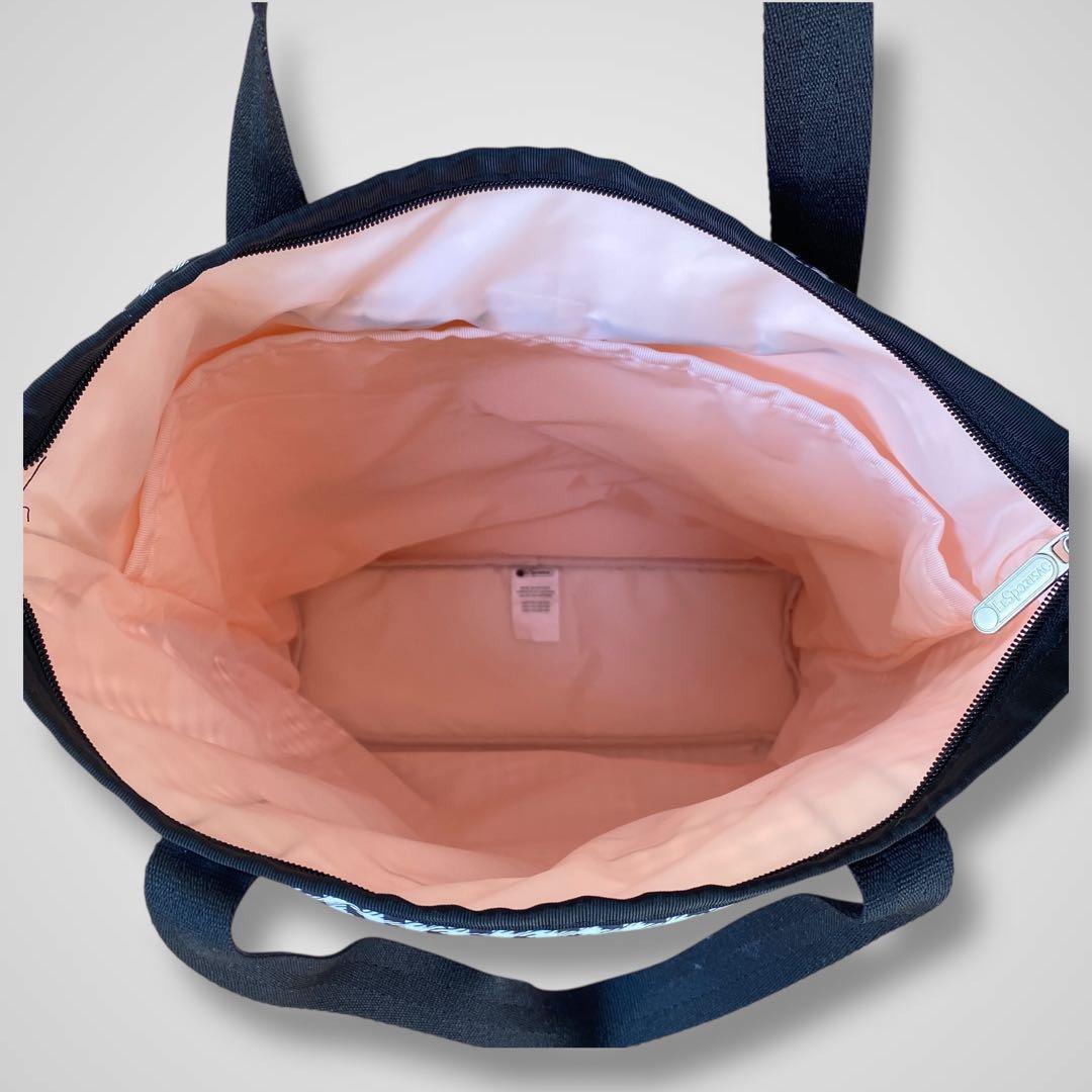 極美品 レスポートサック ギンガムチェック 2way トートリュック ブラック