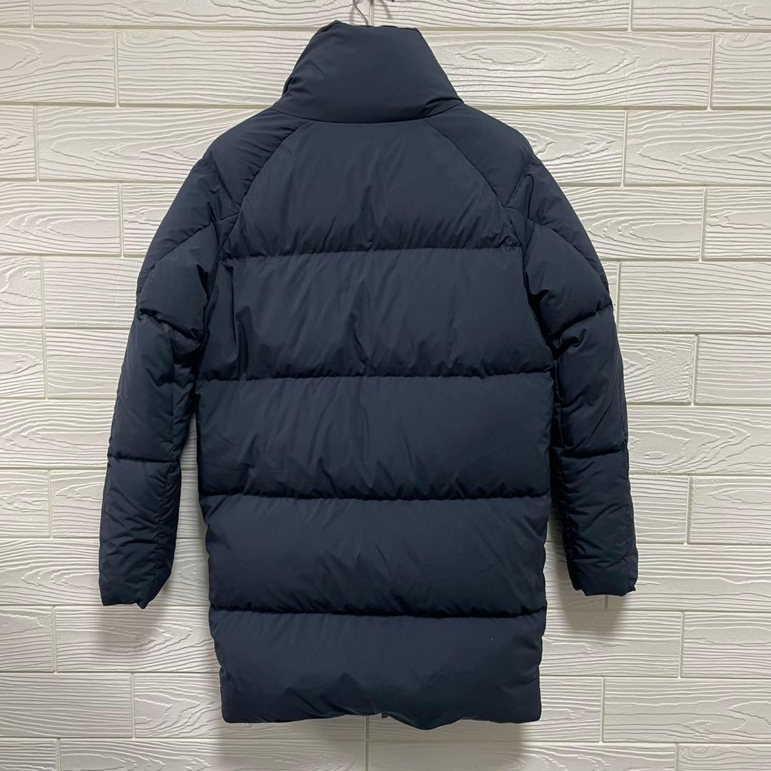 美品 PYRENEXピレネックスBARROW ダウンコート ネイビー 36