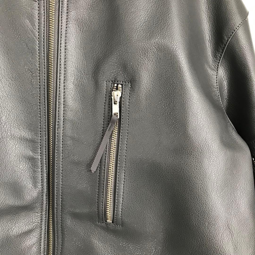 MORGAN MEMPHIS BELLE　レザージャケット　XL　グレー　牛革