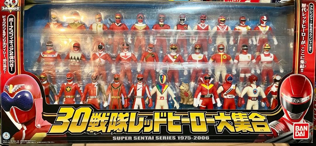 Y*I様 30戦隊レッドヒーロー大集合　スーパー戦隊シリーズ　バンダイ