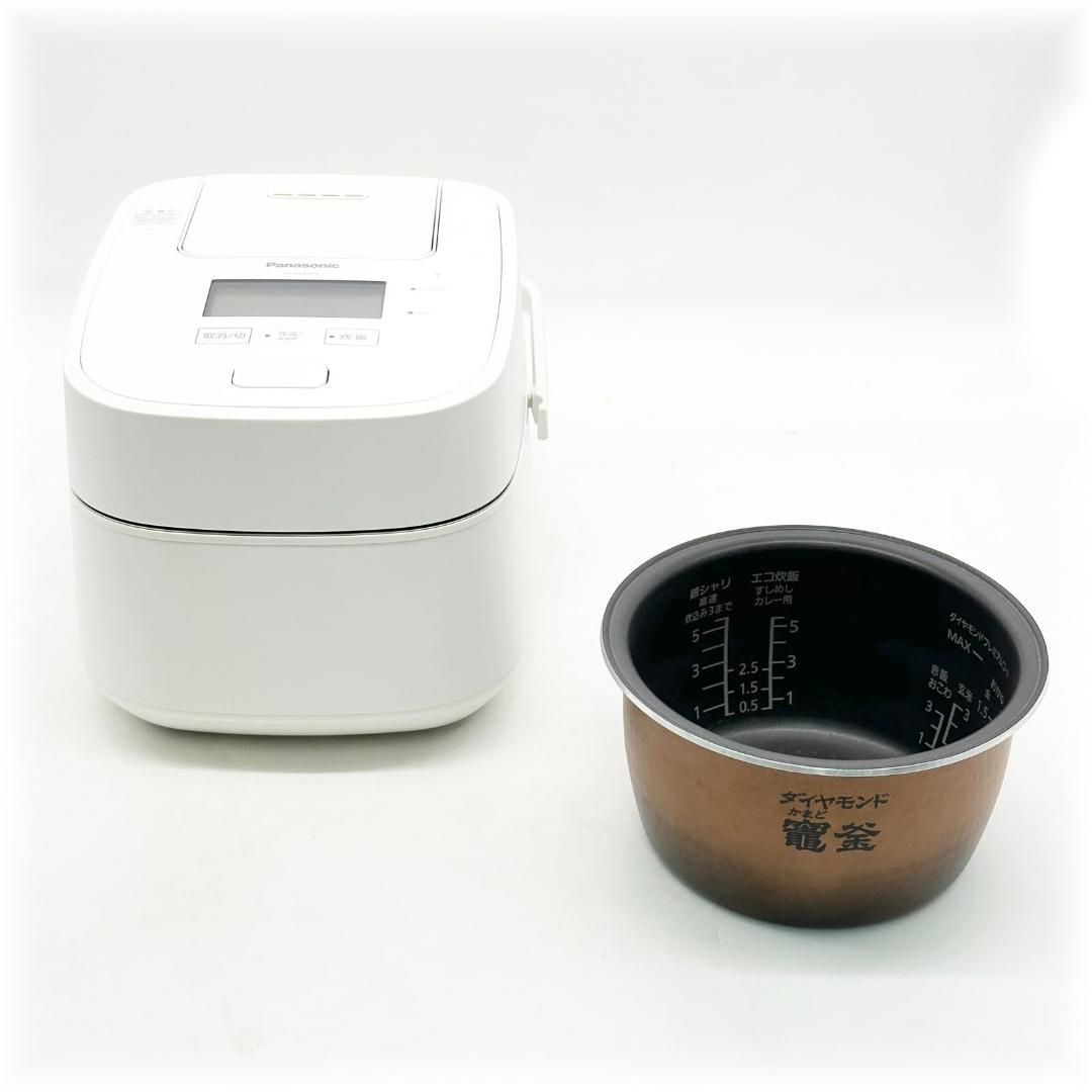 パナソニック 炊飯器 5.5合 ホワイト SR-VSX101-W