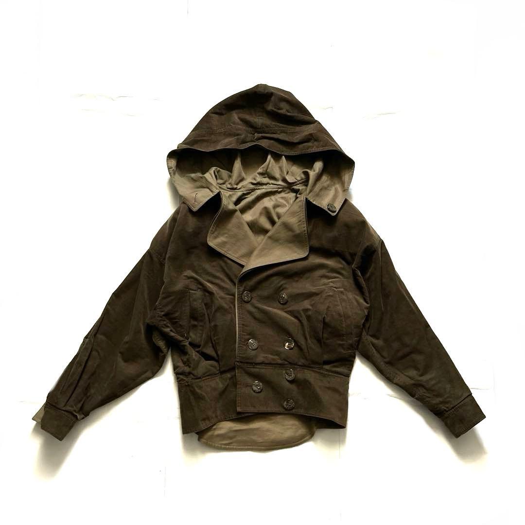 TAKEZOタケゾー日本製リバーシブル変形ブルゾンドルマンカーキボンバーダブル