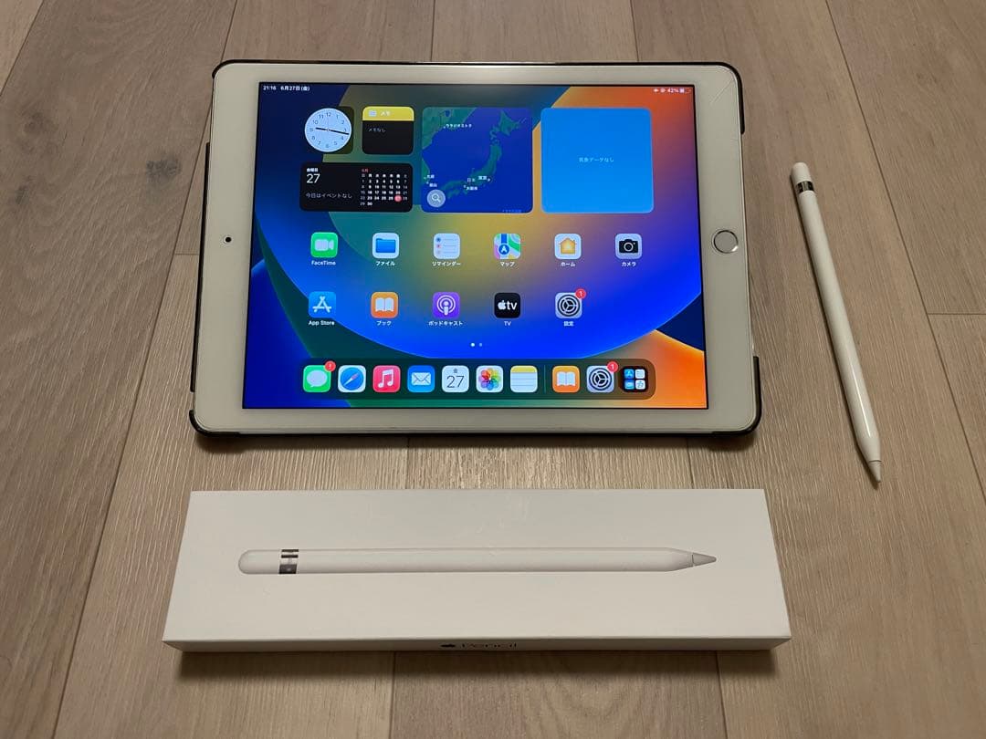 ジャンク　iPad Pro 9.7 WiFi 128GB ケースとpencil付
