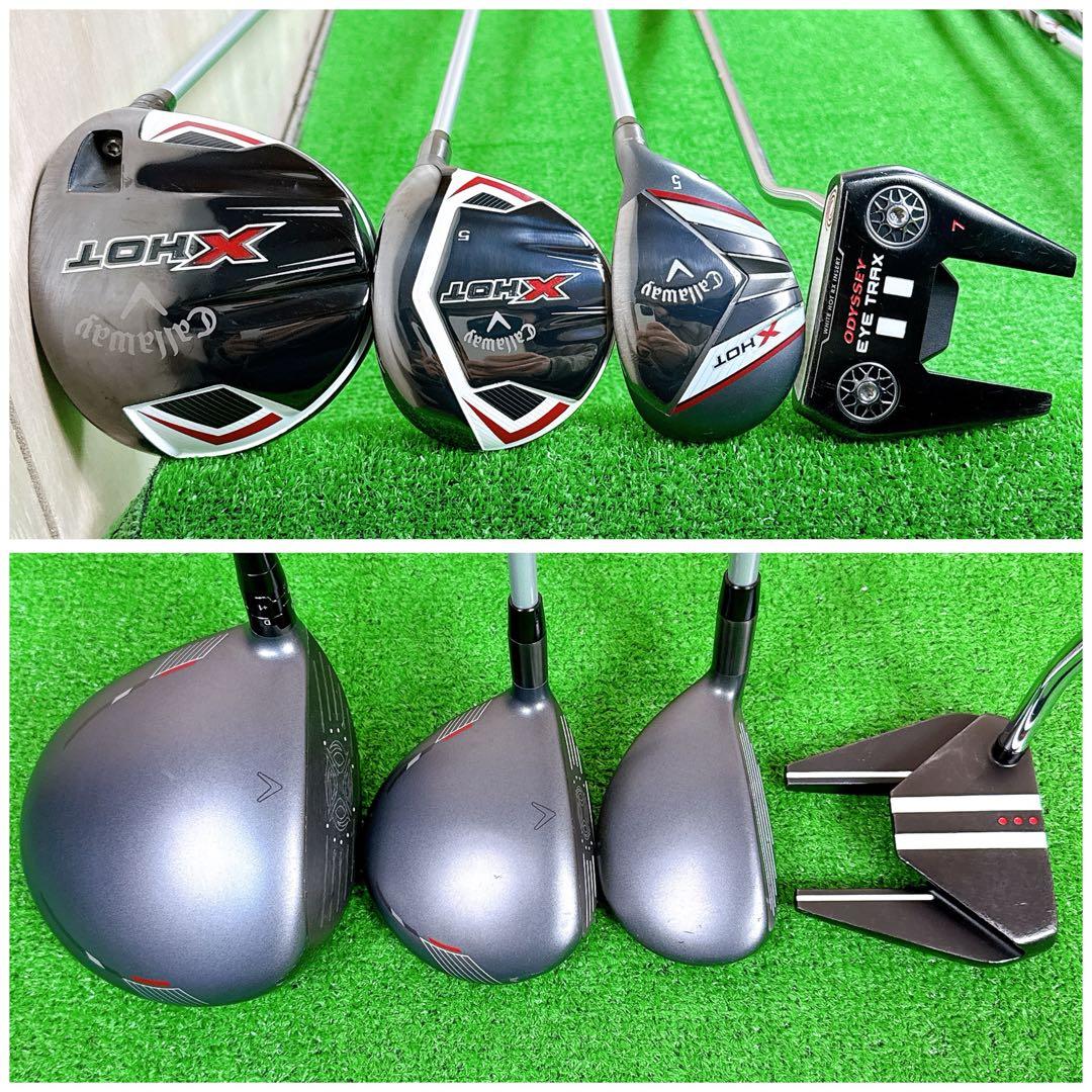 現行　X HOT キャロウェイ ゴルフ クラブセット メンズ 初心者 右利き R