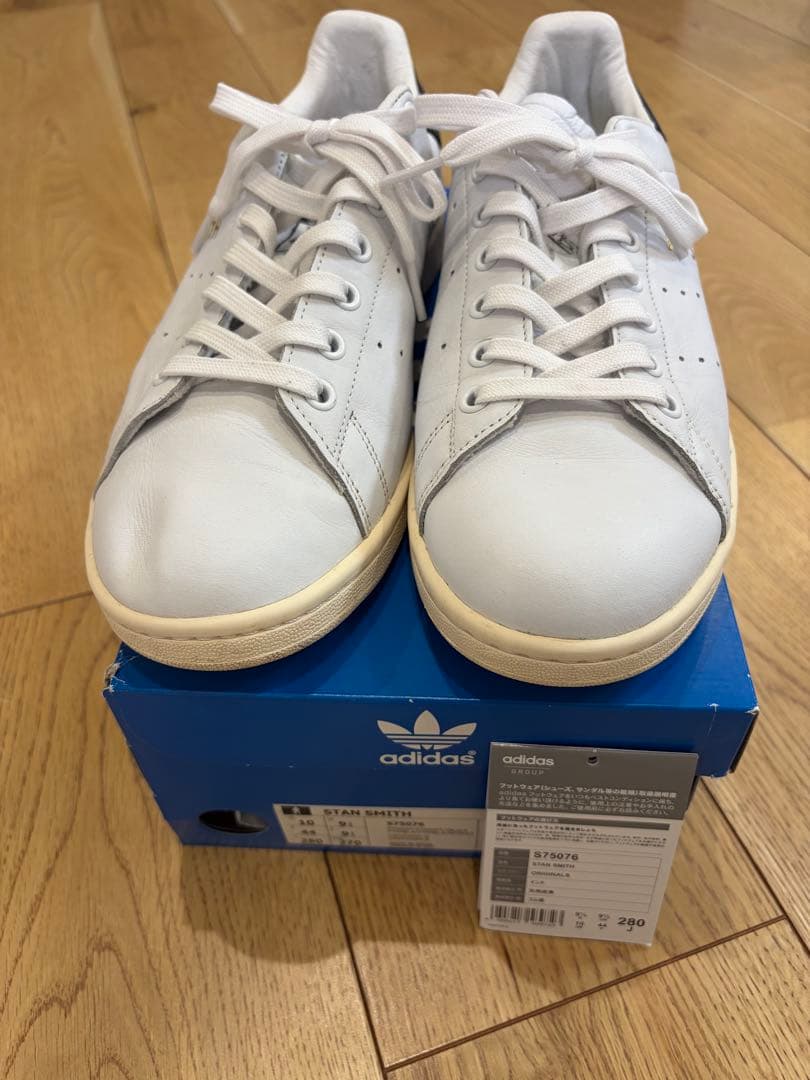 完備品 美品 希少 天然本革 28cm アディダス スタンスミス S75076