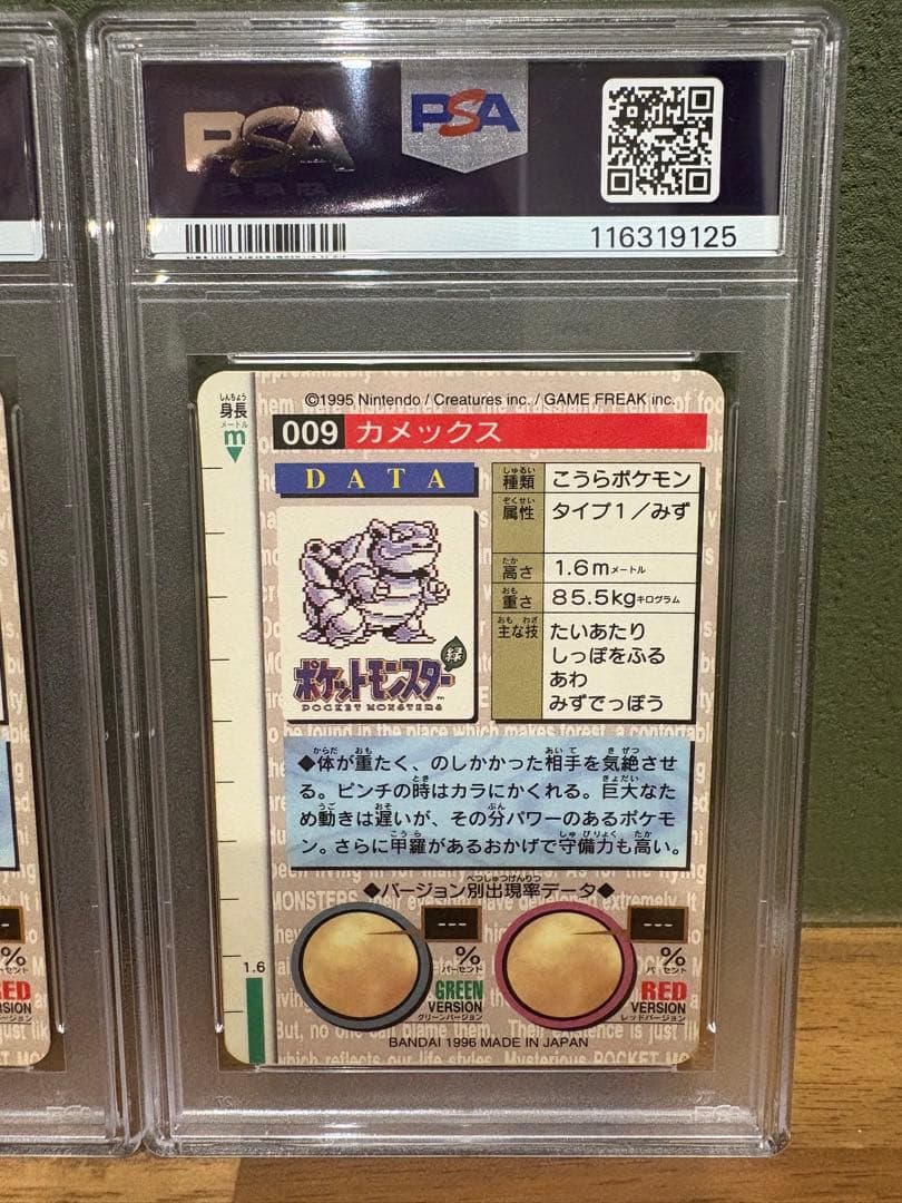 ポケモン　カードダス 御三家　連番PSA フシギバナ　リザードン　カメックス