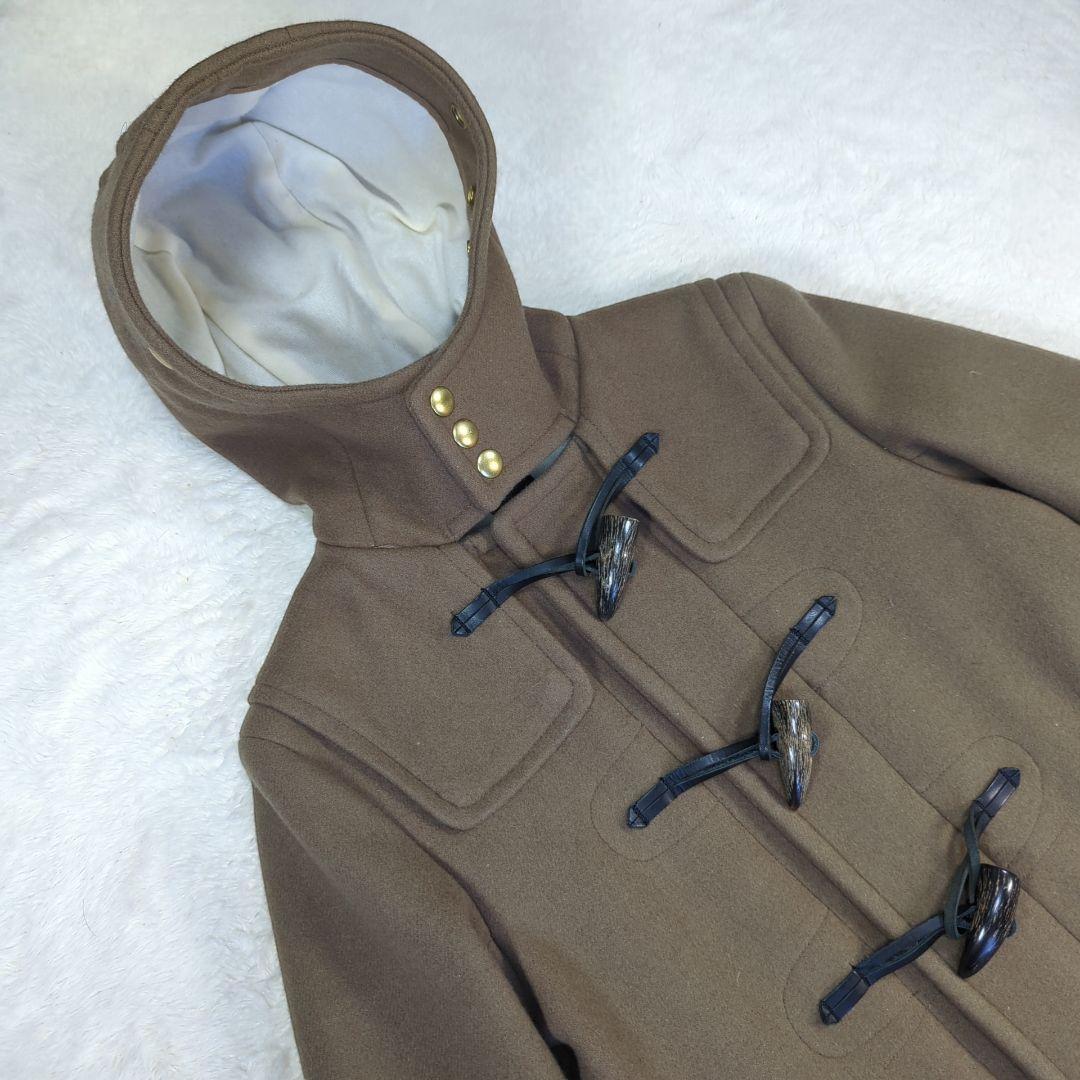 サイベーシックス✨イエナ別注　カシミヤ混　３６ ウールダッフルコート　ブラウン