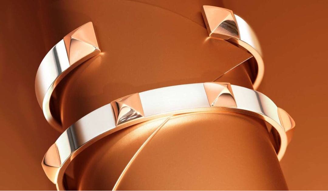 国内新品 エルメス 藤原ヒロシ ミニクルー クルー・ドゥ・H バングル　LG