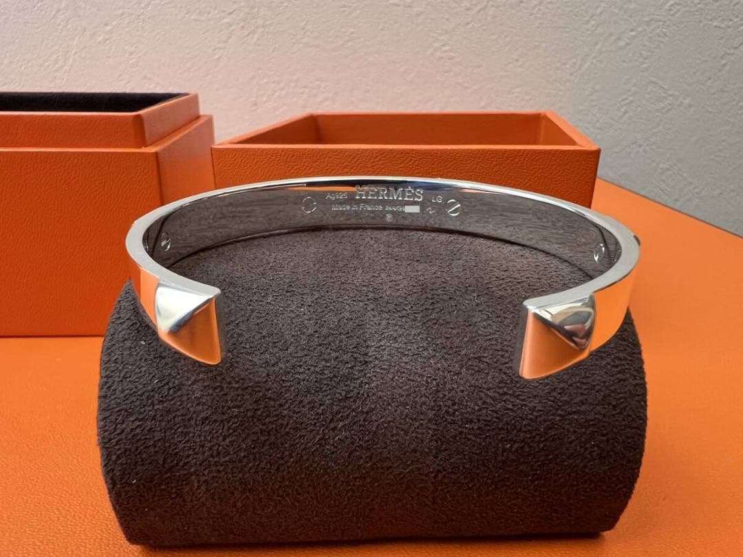 国内新品 エルメス 藤原ヒロシ ミニクルー クルー・ドゥ・H バングル　LG