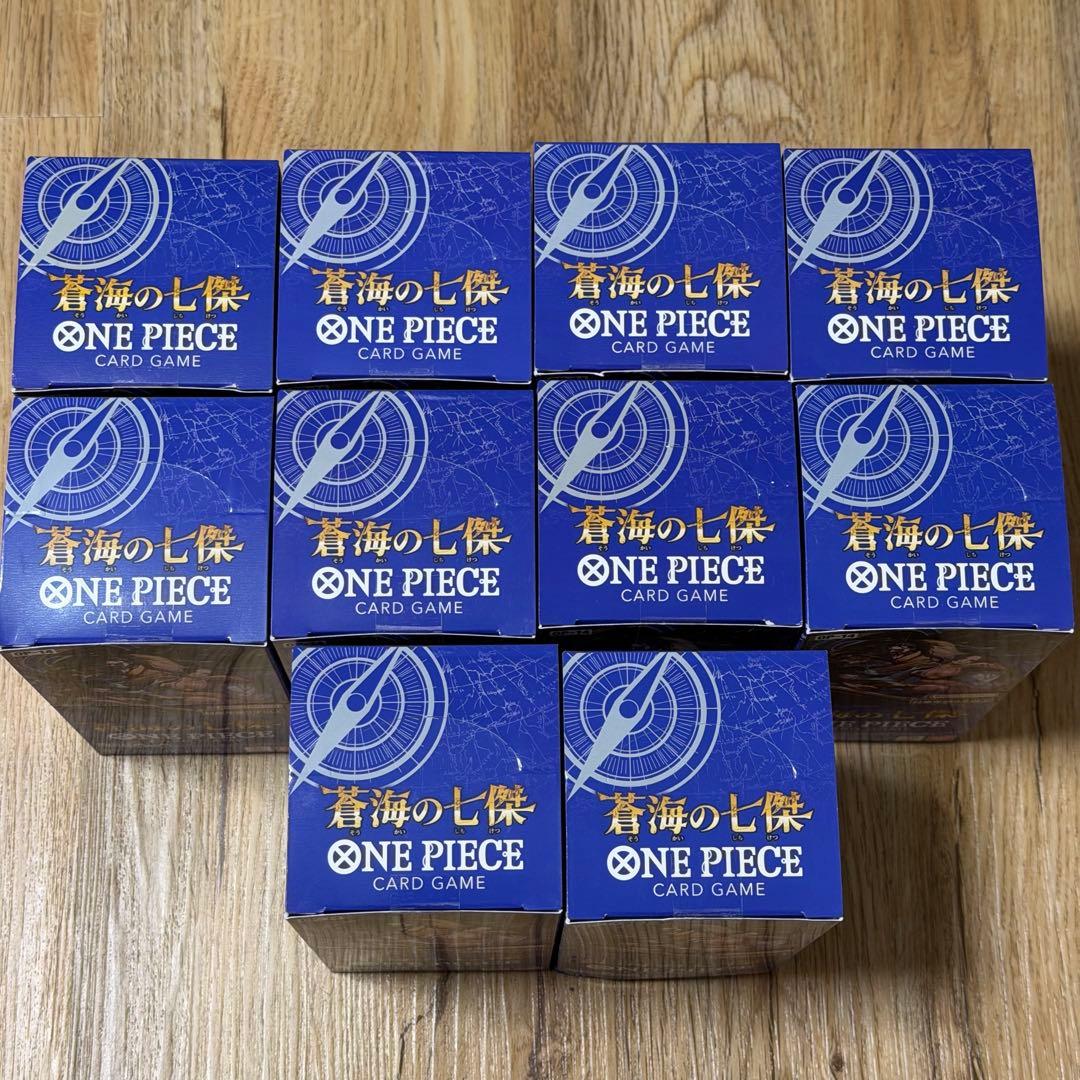 【新品未開封テープ付】ワンピースカードゲーム蒼海の七傑　10BOX