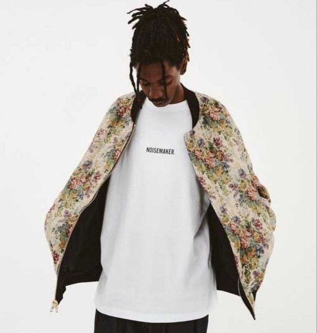 NOISE MAKER ゴブラン織り 総柄 リバーシブル MA1ジャケット