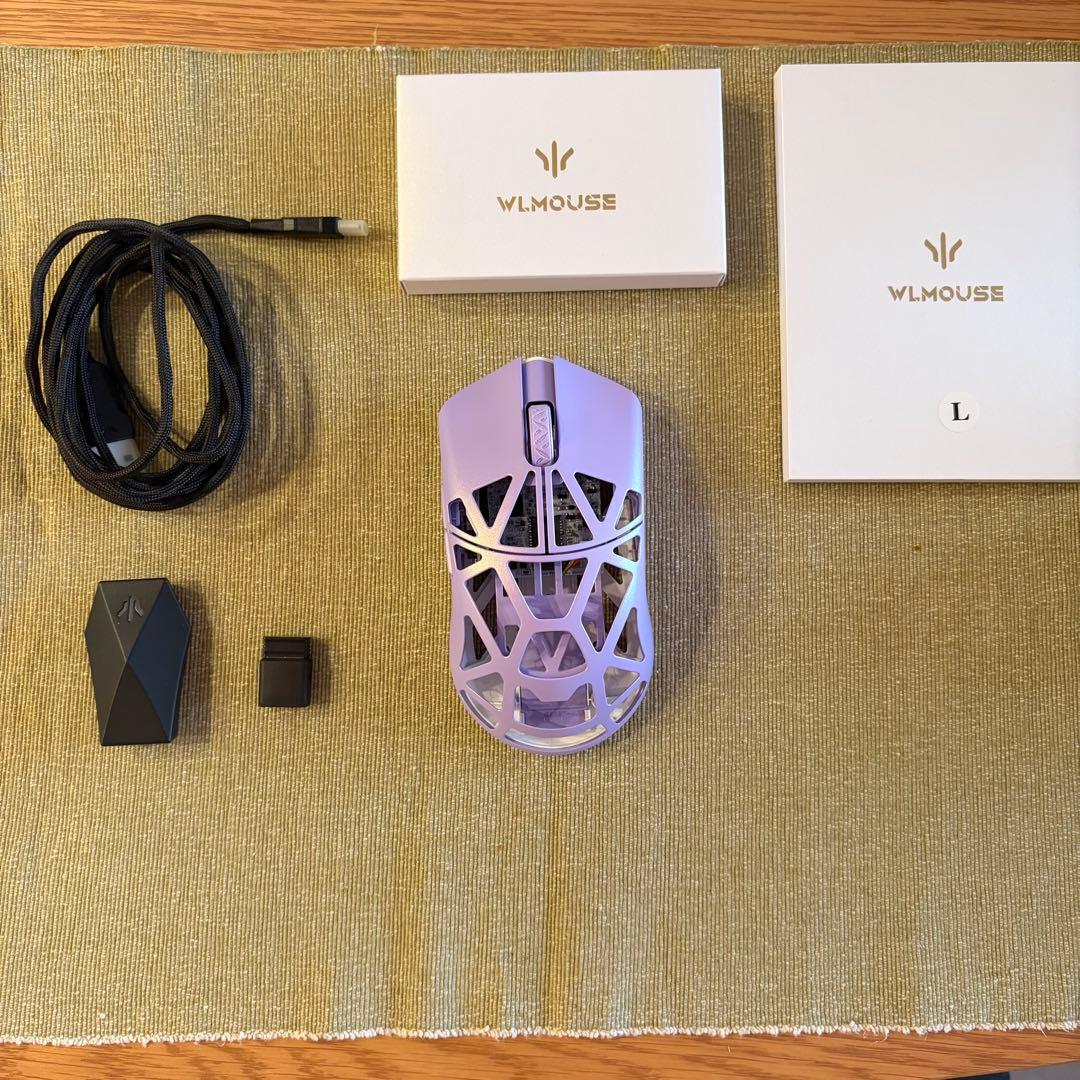 マウス・トラックボール WLMOUSE Beast X Max Solid Soft Lilac 8K