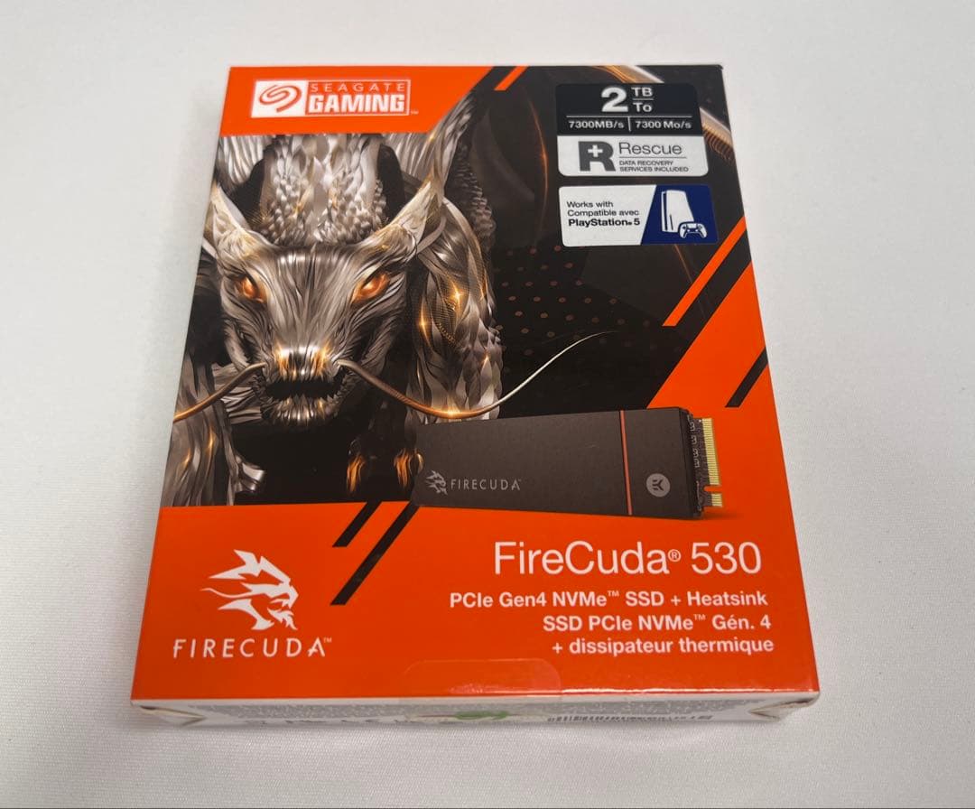 【未使用品】Seagate FireCuda 530 2TB [ヒートシンク付]