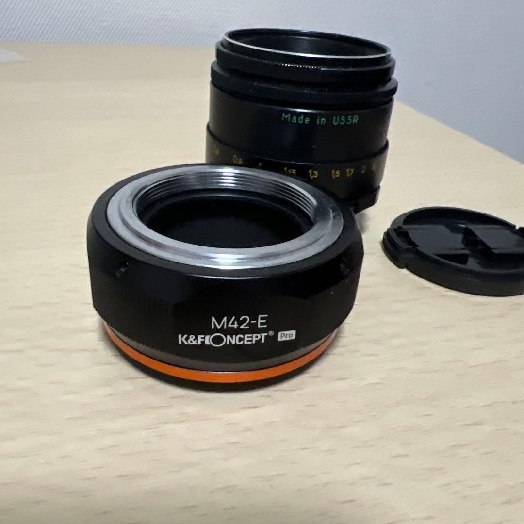 Helios 44-2 K&F concept M42-E付属