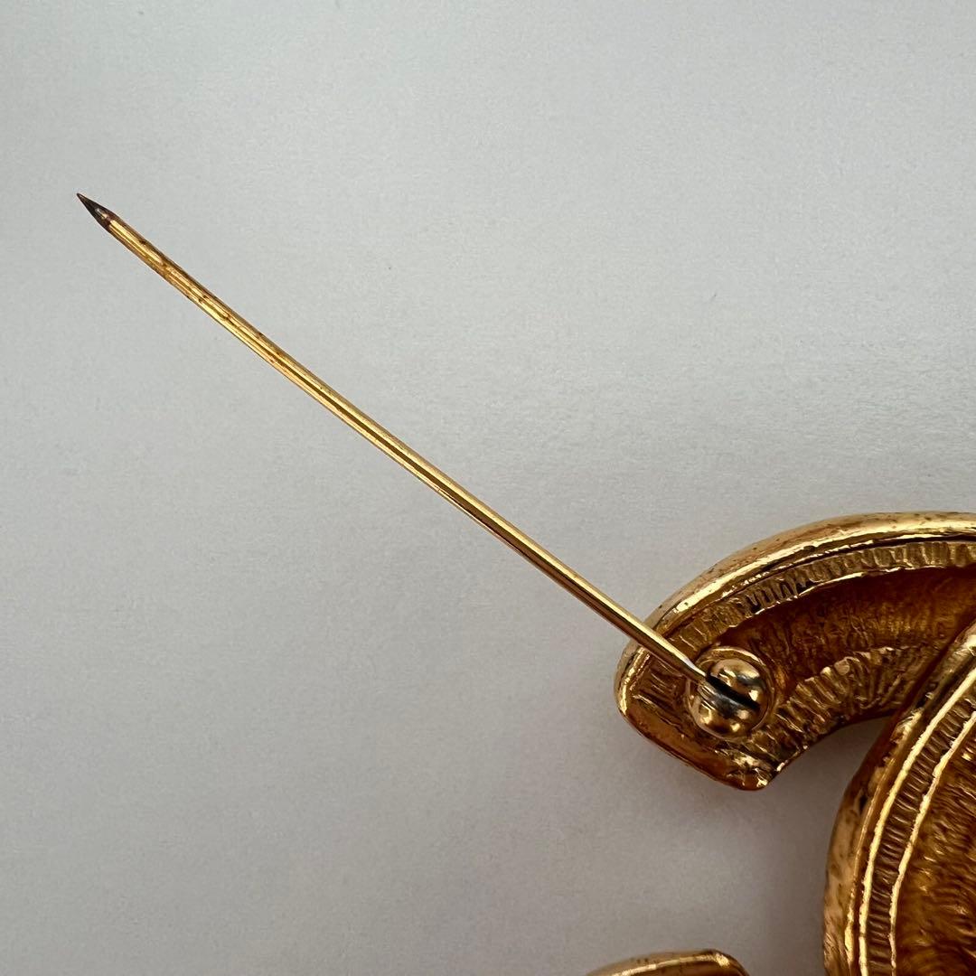 【 CHANEL 】シャネル マトラッセ ゴールド ブローチ