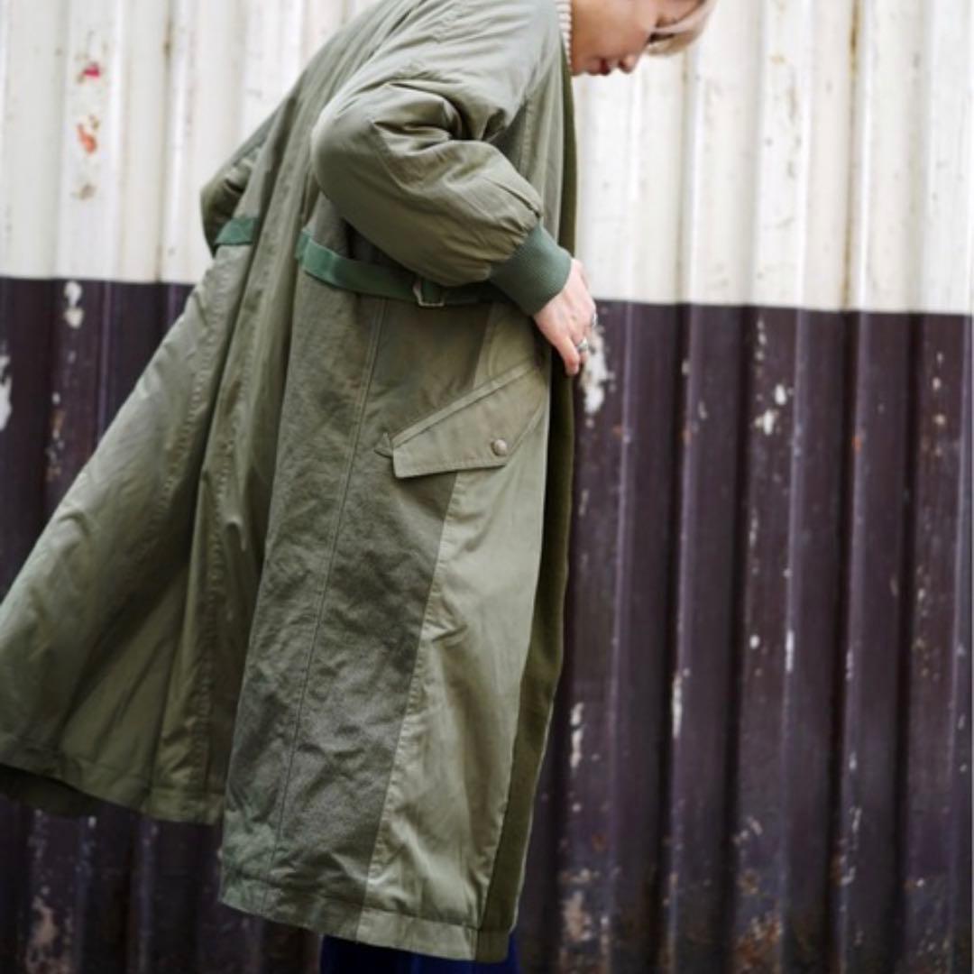 未使用タグ付き AVIREX ミリタリージャケット ロング丈