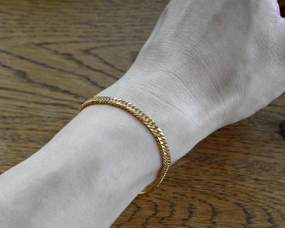 【新品】18金喜平ブレスレット6面ダブル10g18cm造幣局検定マーク刻印入