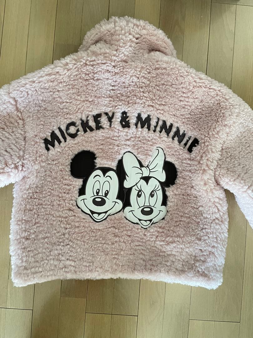 アリーム　ミッキー ミニー　ボア　ブルゾン　アウター　モコモコ　ピンク