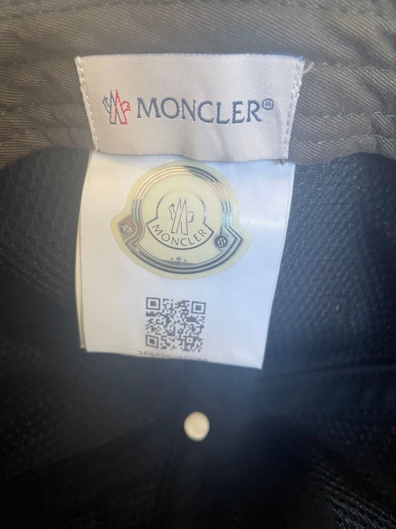 MONCLER ブラック ベースボールキャップ 【正規品】