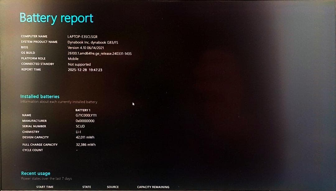 超軽量！ dynabook G83/FS 16/256GB 第10世代 i5⑭