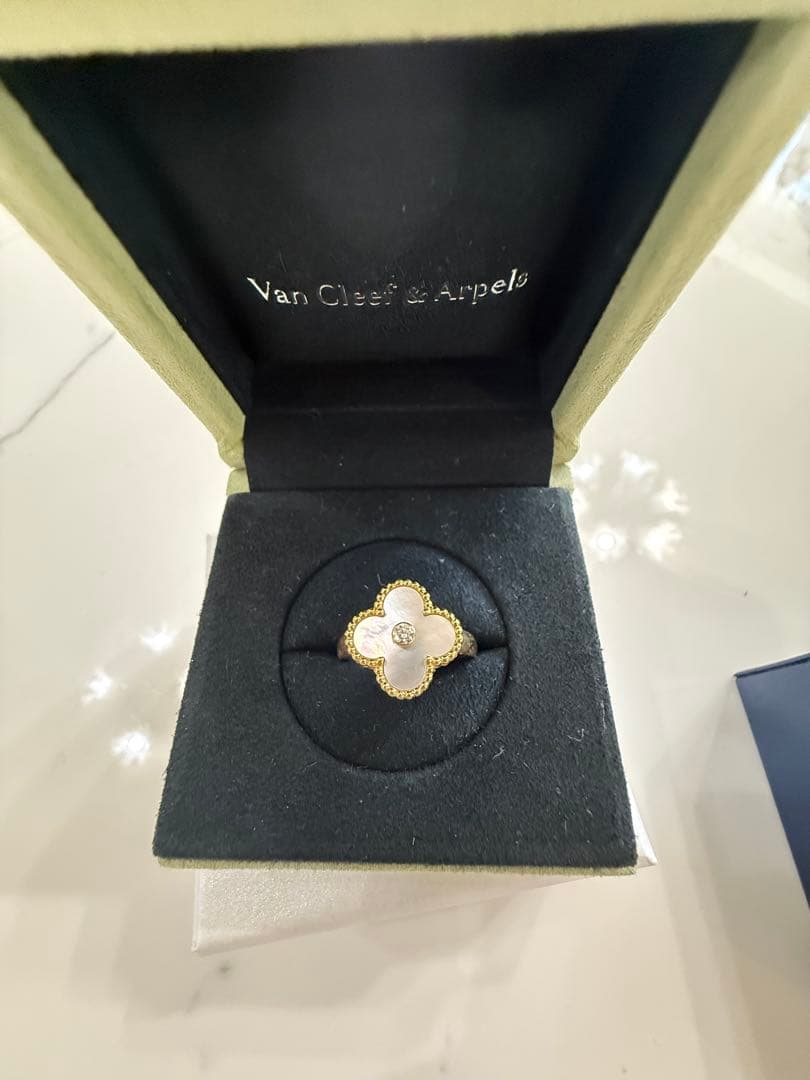 noel　ヴァンクリーフ　マザーオブパール　ゴールドリング　53