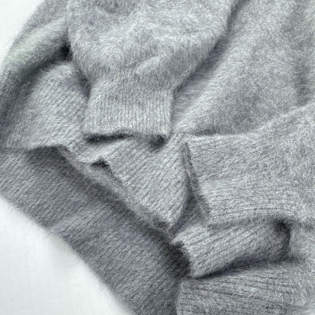 美品　Loungedress ラウンジドレス　FURカシミヤVニット　グレー