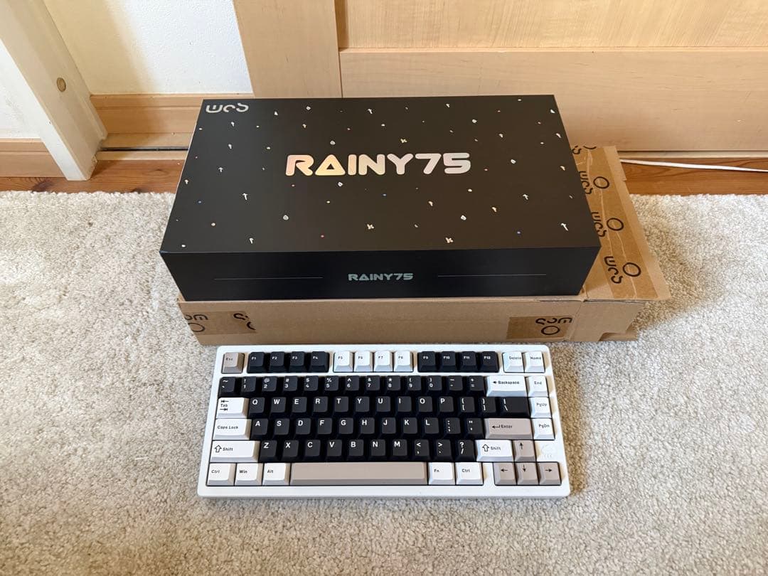 Rainy 75 color ホワイト キーボード 本体