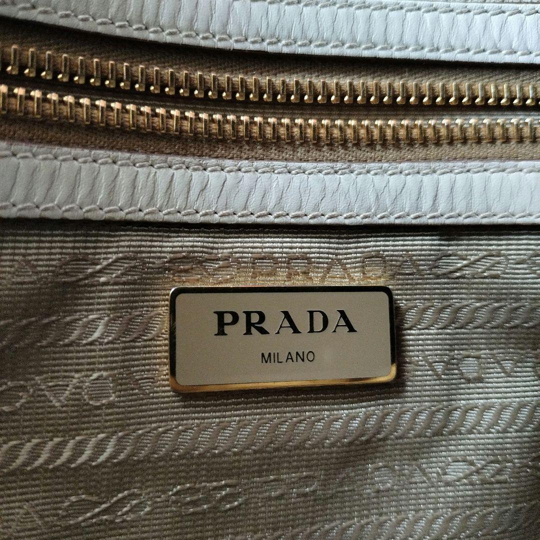 PRADA　プラダ　ロゴジャガード　ハンドバッグ　2WAY
