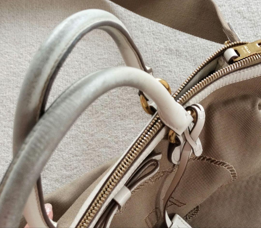 PRADA　プラダ　ロゴジャガード　ハンドバッグ　2WAY