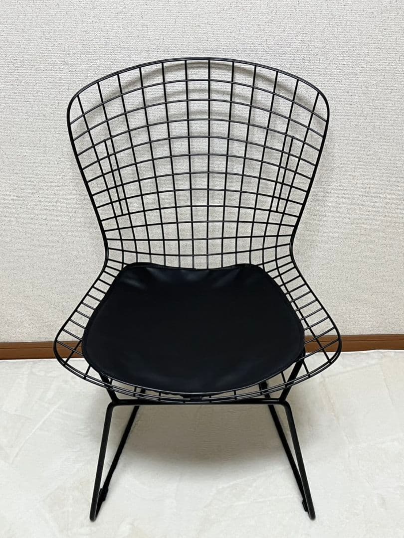 【美品】ハリーベルトイヤ　ワイヤーチェア　リプロダクト　黒