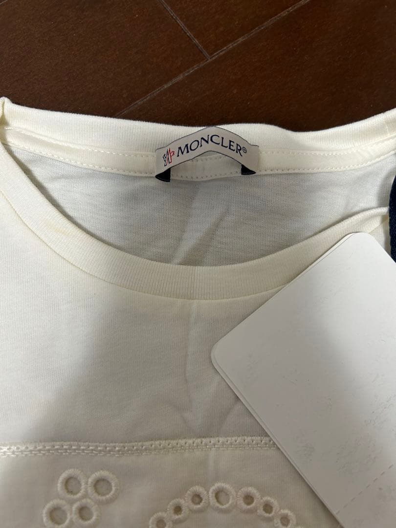 MONCLER ホワイト Tシャツ 12A