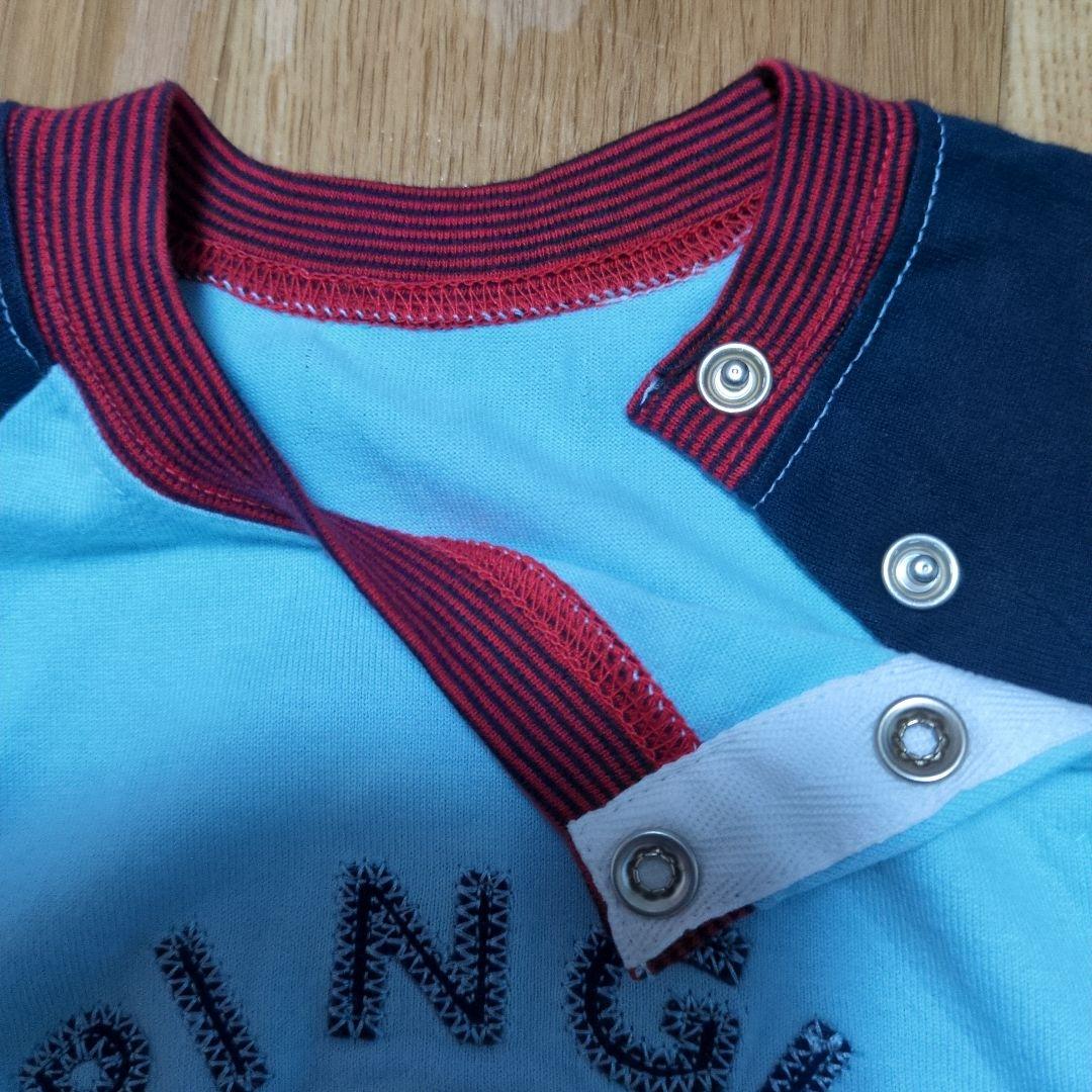 PINGU デニムロンパース・Tシャツ　サイズ90 ピングー