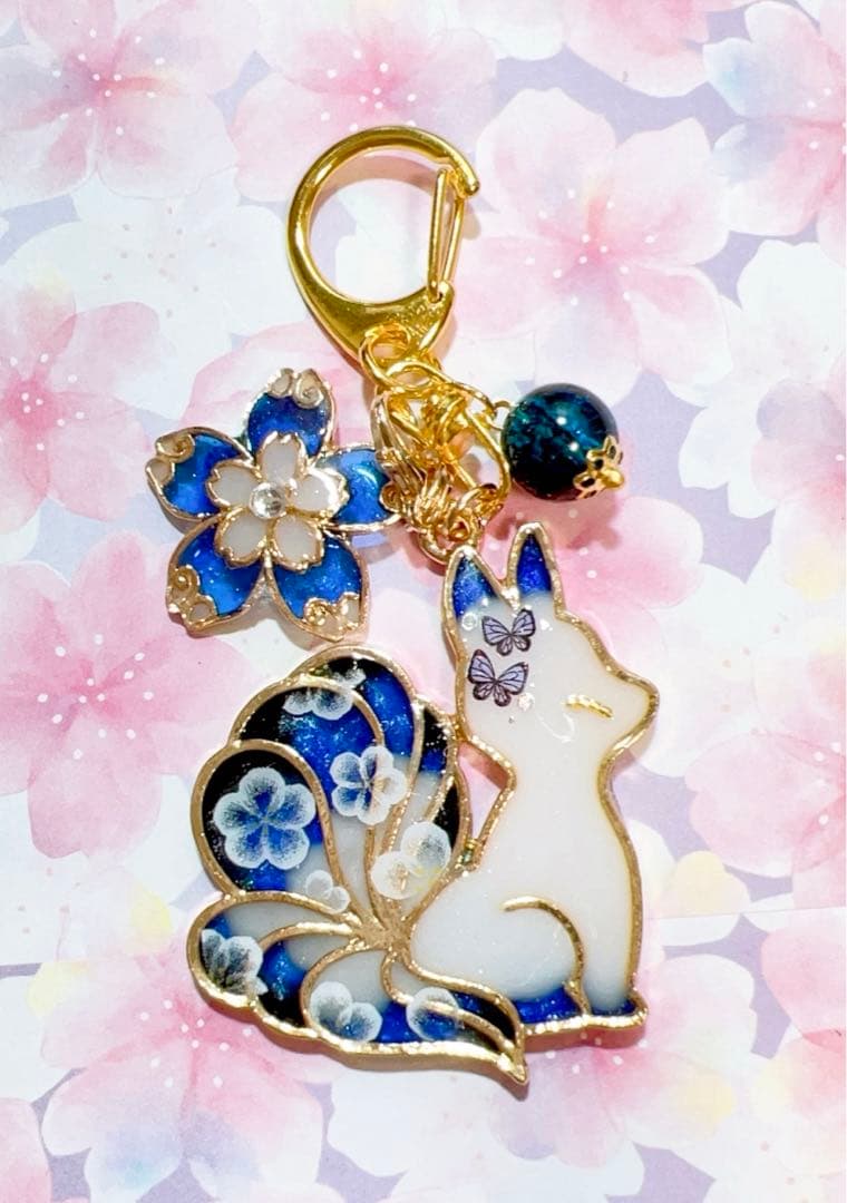 九尾の狐　透け感フラワー　６点セット販売