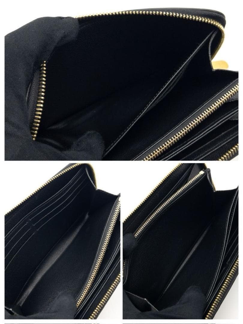 【超極美品】ルイヴィトン　新型ジッピーウォレット　エピ　長財布　黒　ゴールド金具