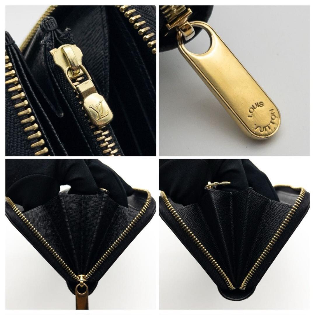 【超極美品】ルイヴィトン　新型ジッピーウォレット　エピ　長財布　黒　ゴールド金具