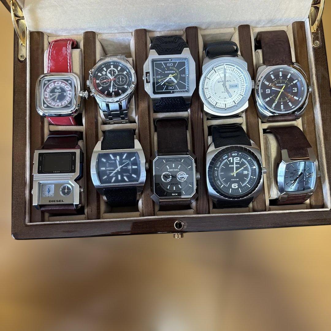 時計10本セット 木製ボックス付き