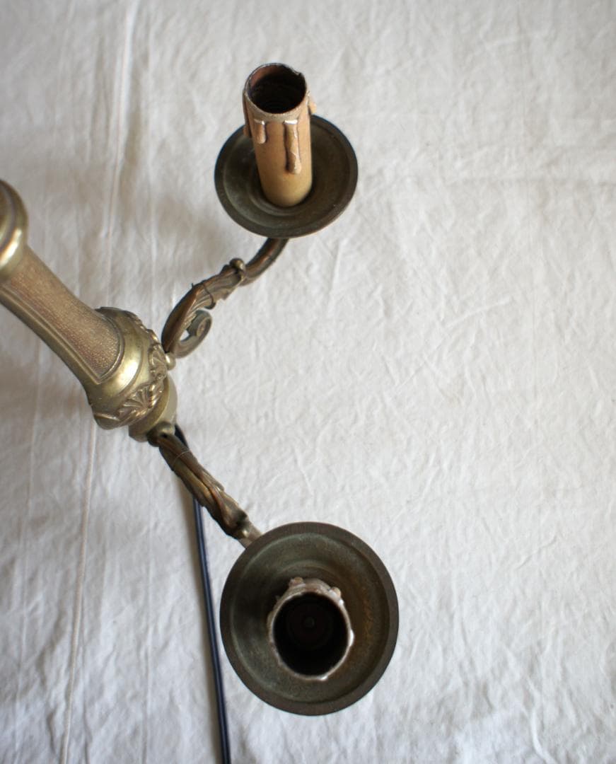 2灯ウォールランプ　キャンドル　 ブロカント　フランス　アンティーク