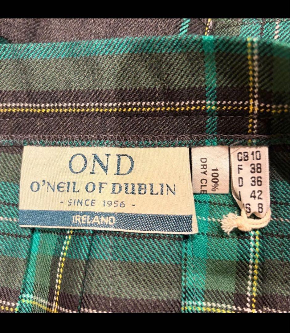 新品同様　O'NEIL of DUBLIN コンビ マキシ キルトスカート