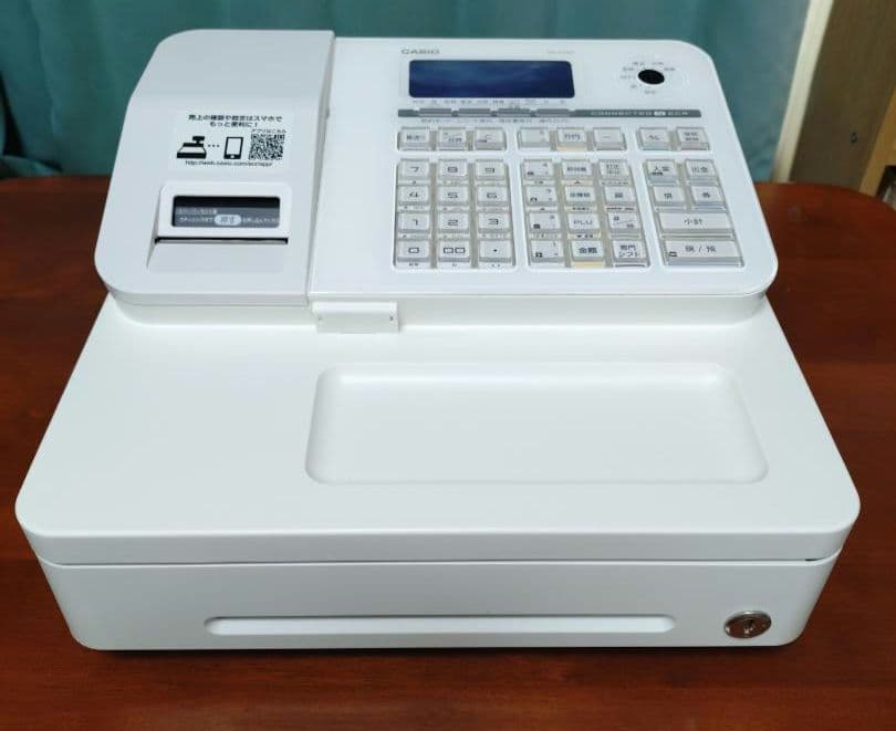 CASIO SR-S200-WE 電子レジスター ホワイト レジ 店舗用品