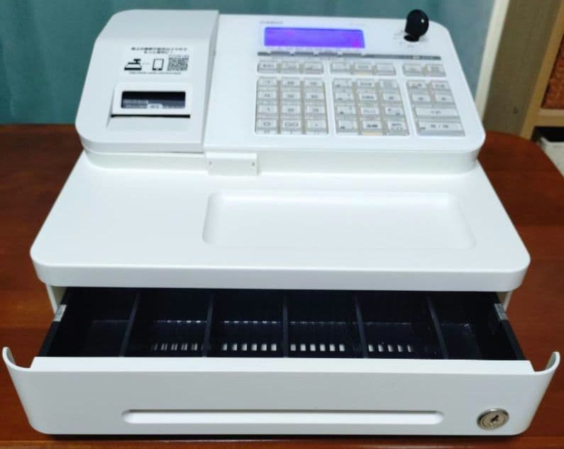 CASIO SR-S200-WE 電子レジスター ホワイト レジ 店舗用品